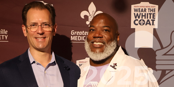 Physicians and community leaders at a GLMS Wear The White Coat event